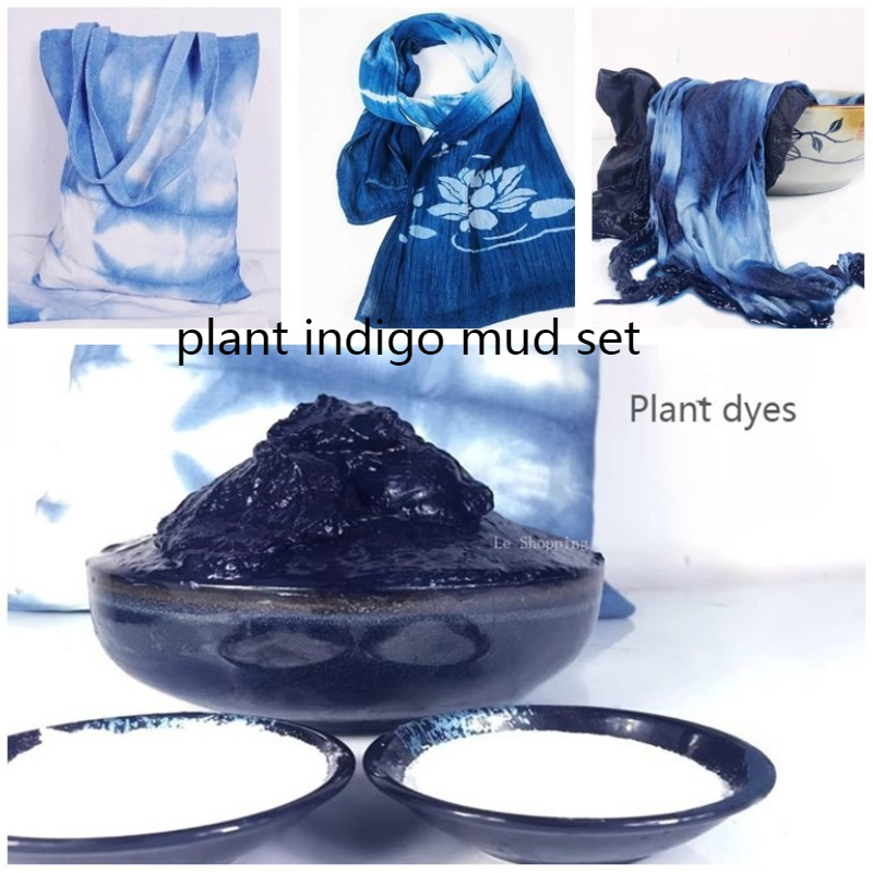 Indigo Dye Kit - Conjunto de tintura de lama indigo/dentes