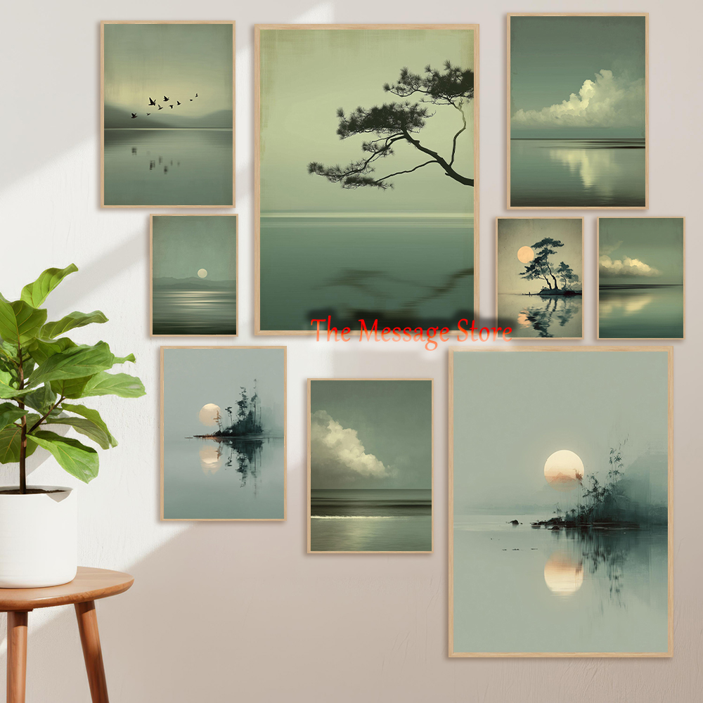 Japanese Minimalist Lifestyle - Pôster de Paisagem Japonesa Minimalista com