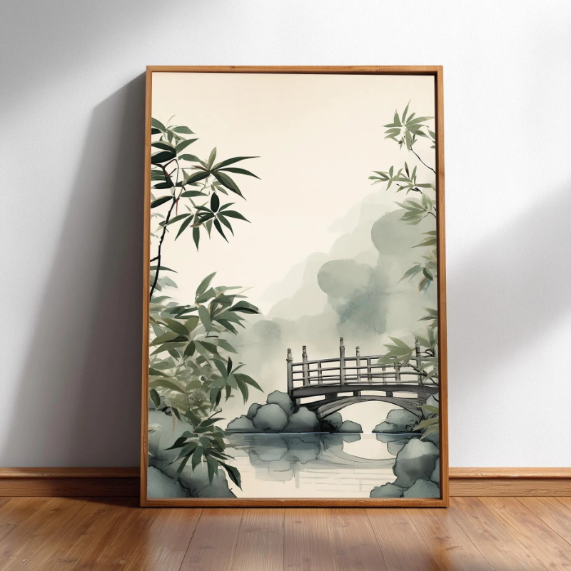 Arte de parede Japandi Minimal - Japanese Minimalist Lifestyle avaliação e preço