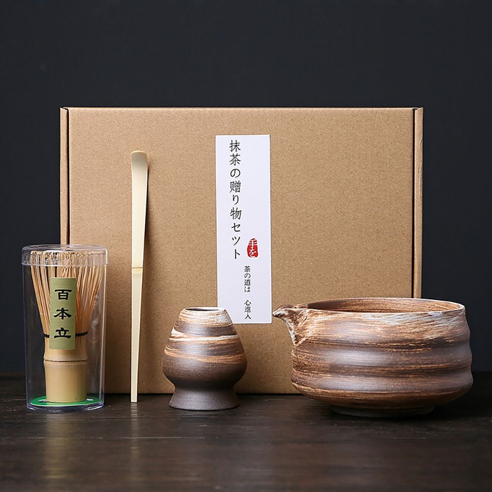 4 pçs novo bambu cerâmica japo - Bamboo Whisk Chasen avaliação e preço