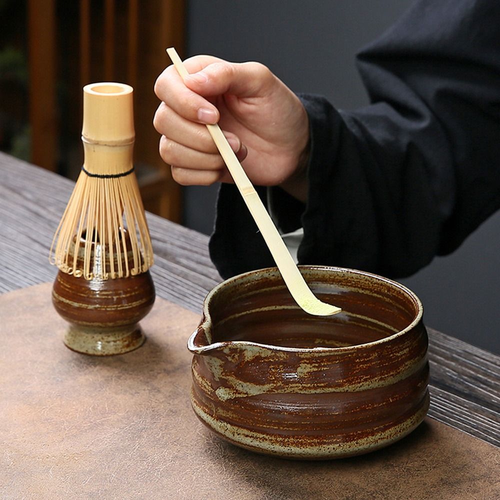 4 pçs novo bambu cerâmica japo - Bamboo Whisk Chasen avaliação e preço