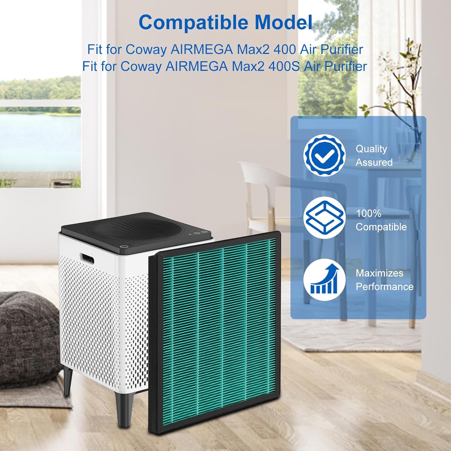 Conjunto de filtros de substit - Coway Air Purifier Airmega 400 avaliação e preço