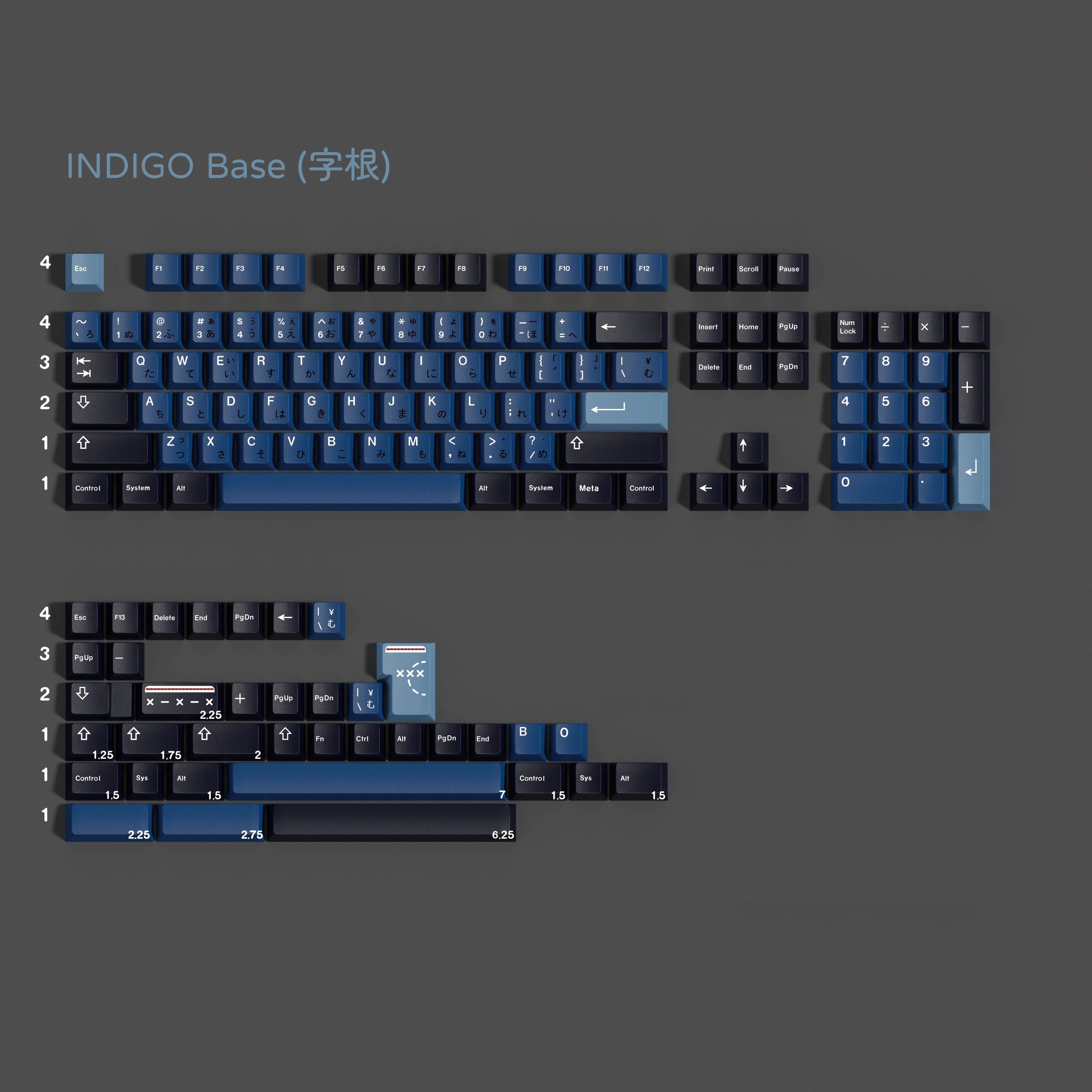 Pbt gmk indigo keycaps conjunt - Indigo Dye Kit avaliação e preço