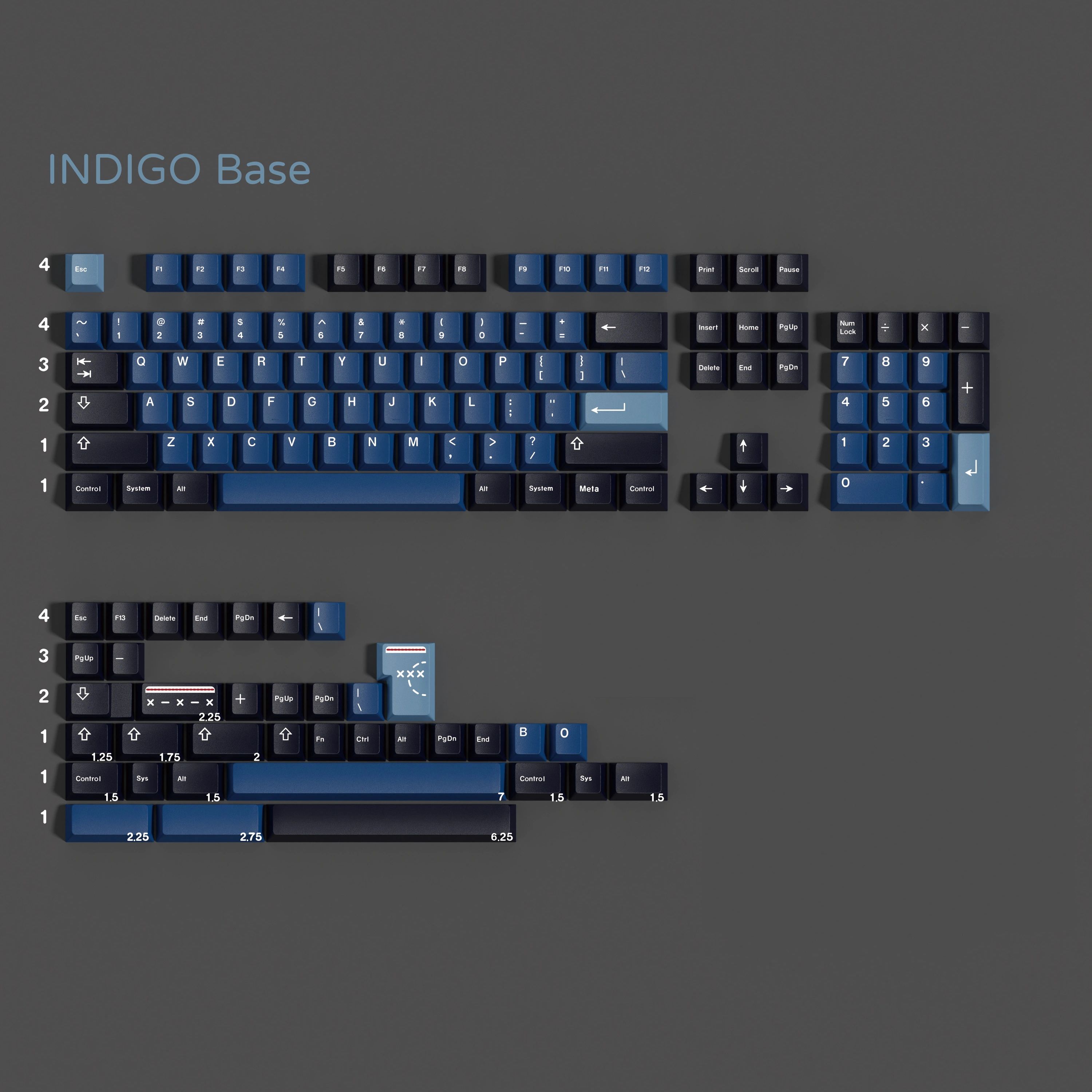 Pbt gmk indigo keycaps conjunt - Indigo Dye Kit avaliação e preço