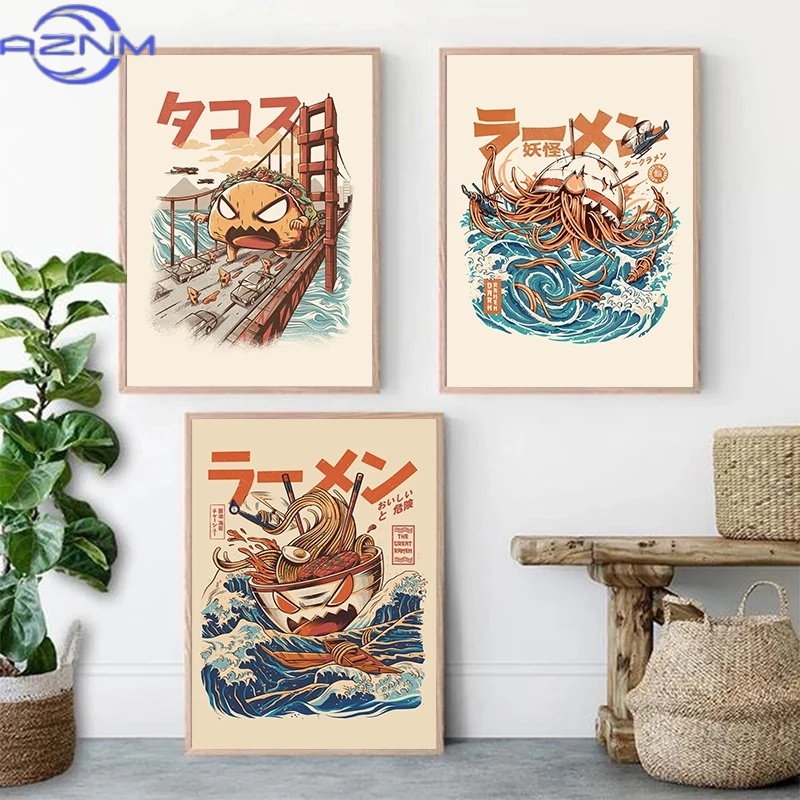 Pôsteres de Kaiju Japoneses AZ - Japanese Lifestyle Home avaliação e preço