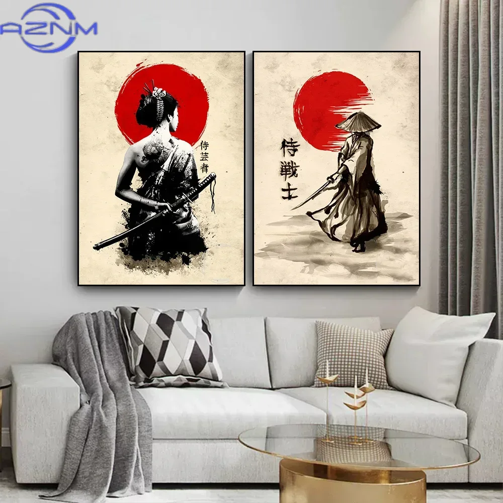 Pintura em tela AZNM, arte de  - Japanese Lifestyle Home avaliação e preço