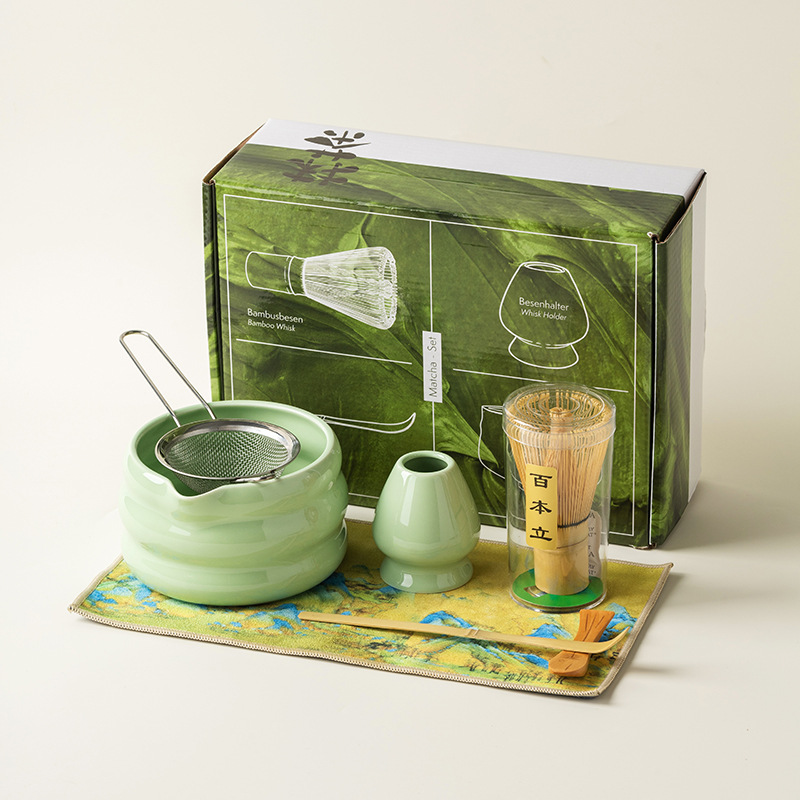 4/7 pçs conjunto matcha japonê - Bamboo Whisk Chasen avaliação e preço