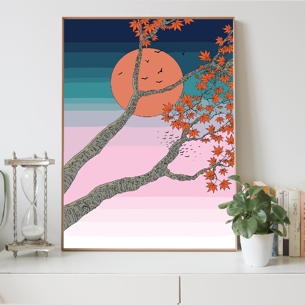 Pintura em Tela de Paisagem Mo - Japanese Lifestyle Home avaliação e preço