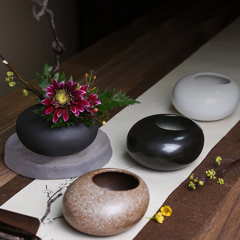 Sapo japonês vaso de cerâmica  - Ikebana Vase Kenzan avaliação e preço